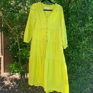 Anthropologie Long-Sleeve Maxi Dress